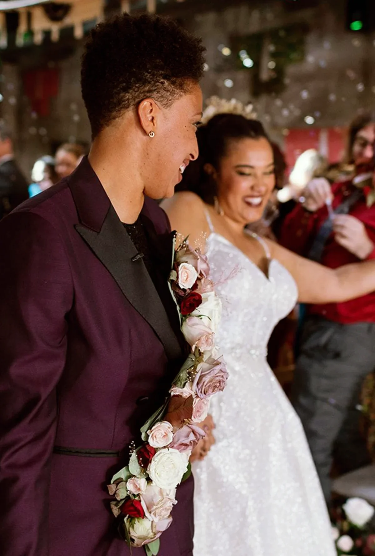 Intimate elopement ceremony setup in Cincinnati wedding venue