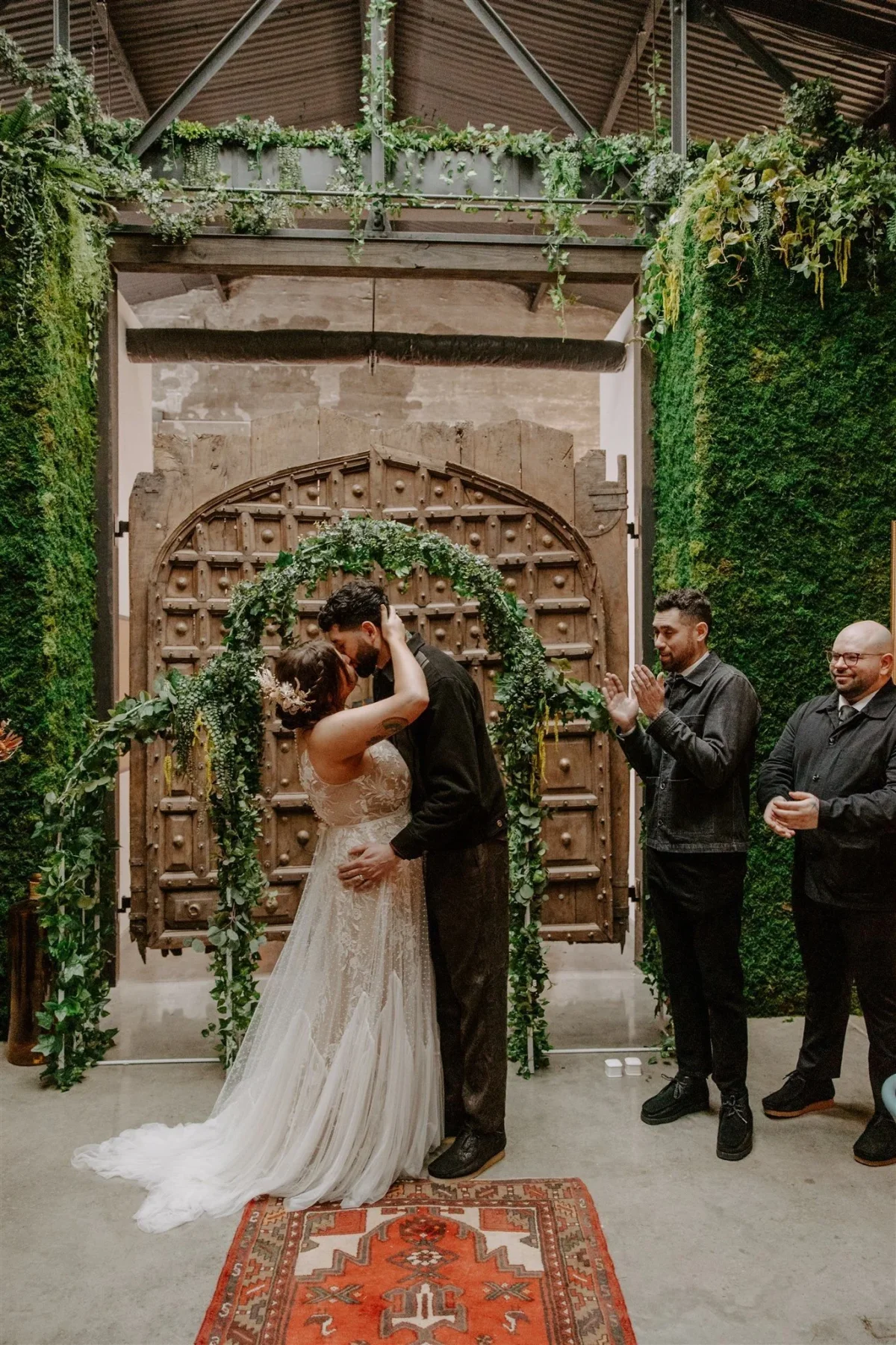 Intimate micro wedding ceremony in Cincinnati event venue